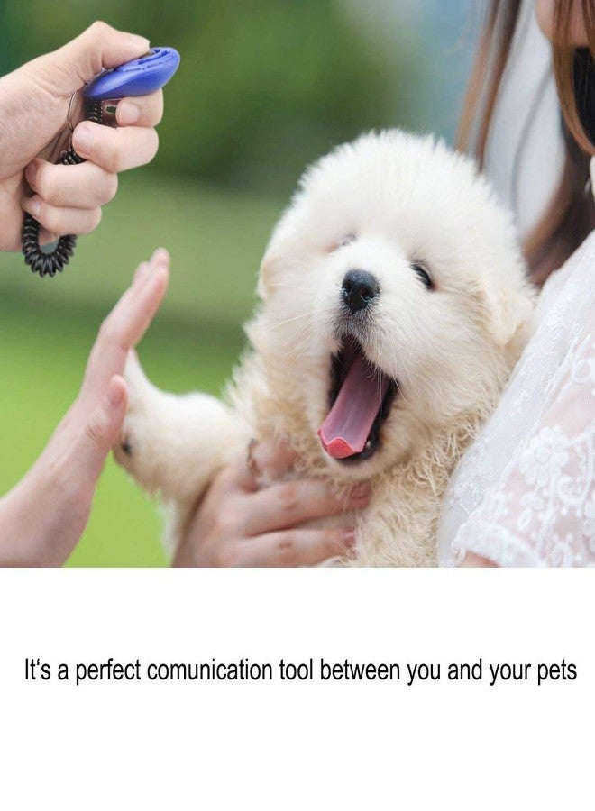 سايج سكوير جهاز تدريب الحيوانات الأليفة من سيج سكوير مزود بحزام للمعصم وخطاف للحزام للكلاب/القطط/القطط الصغيرة/الجراء/الطيور (أزرق) - Image 2